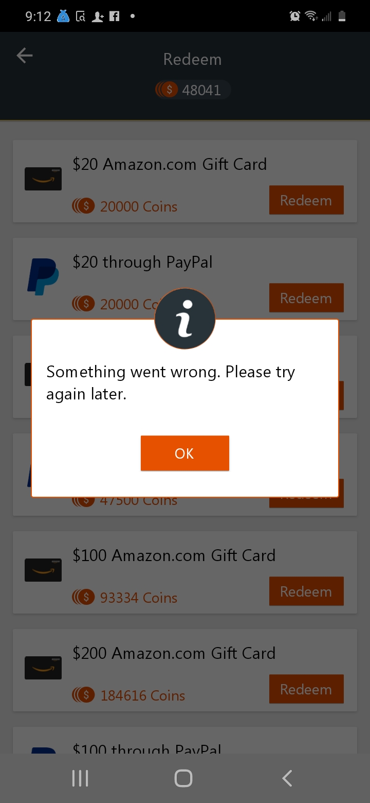 PlaySpot complaint Will not let me cash out