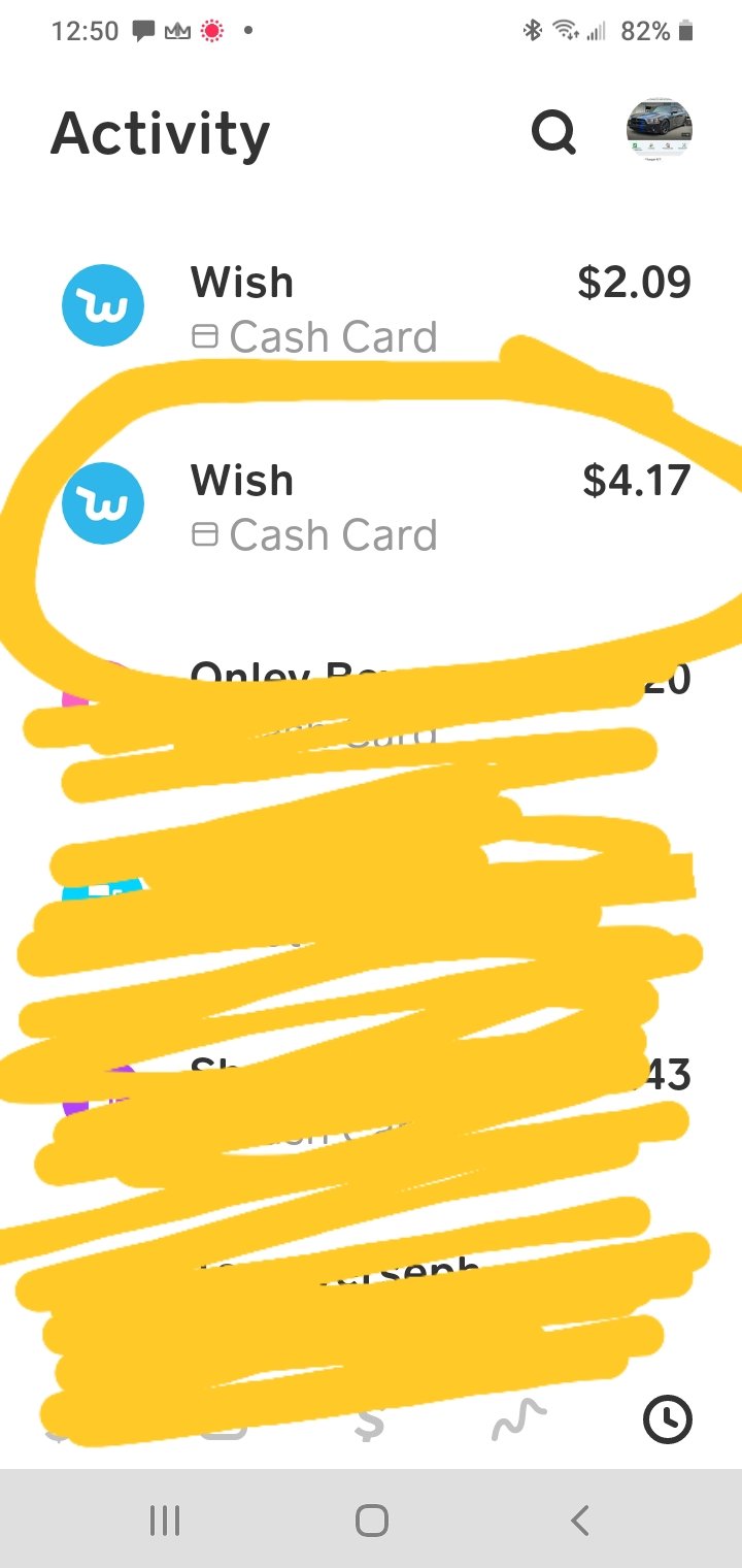 Wish complaint $4.17 back on my card please