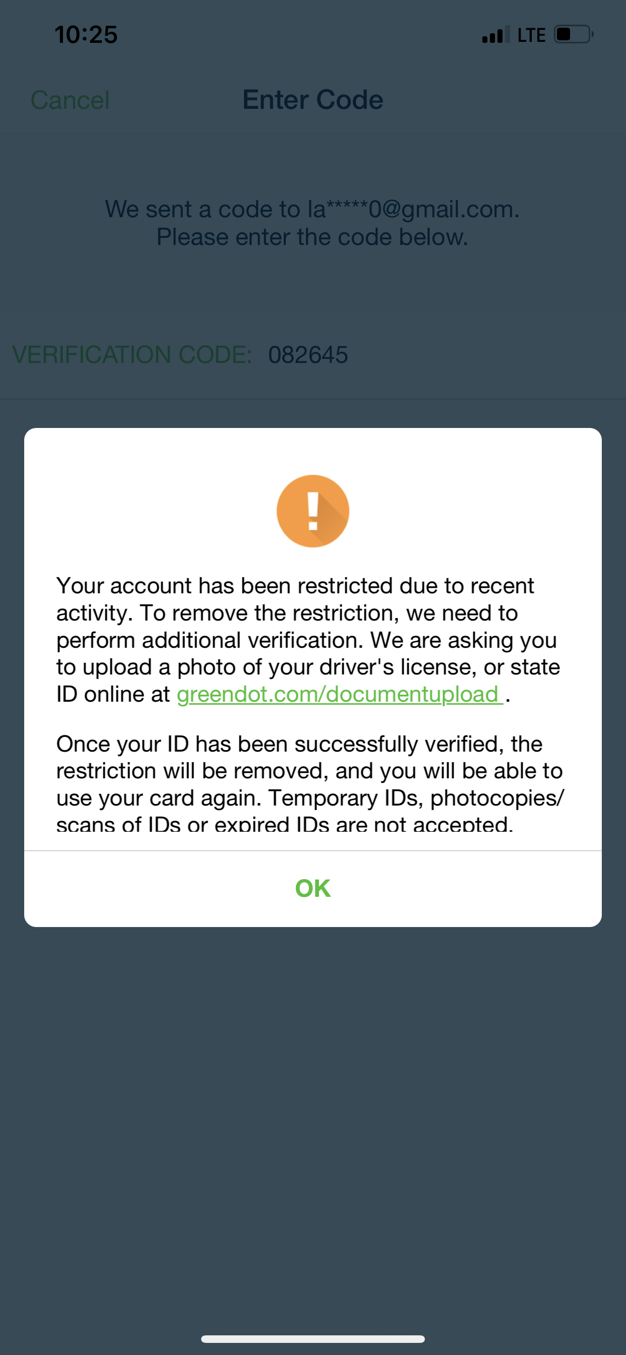 Green Dot Bank complaint My GREENDOT account was restricted.