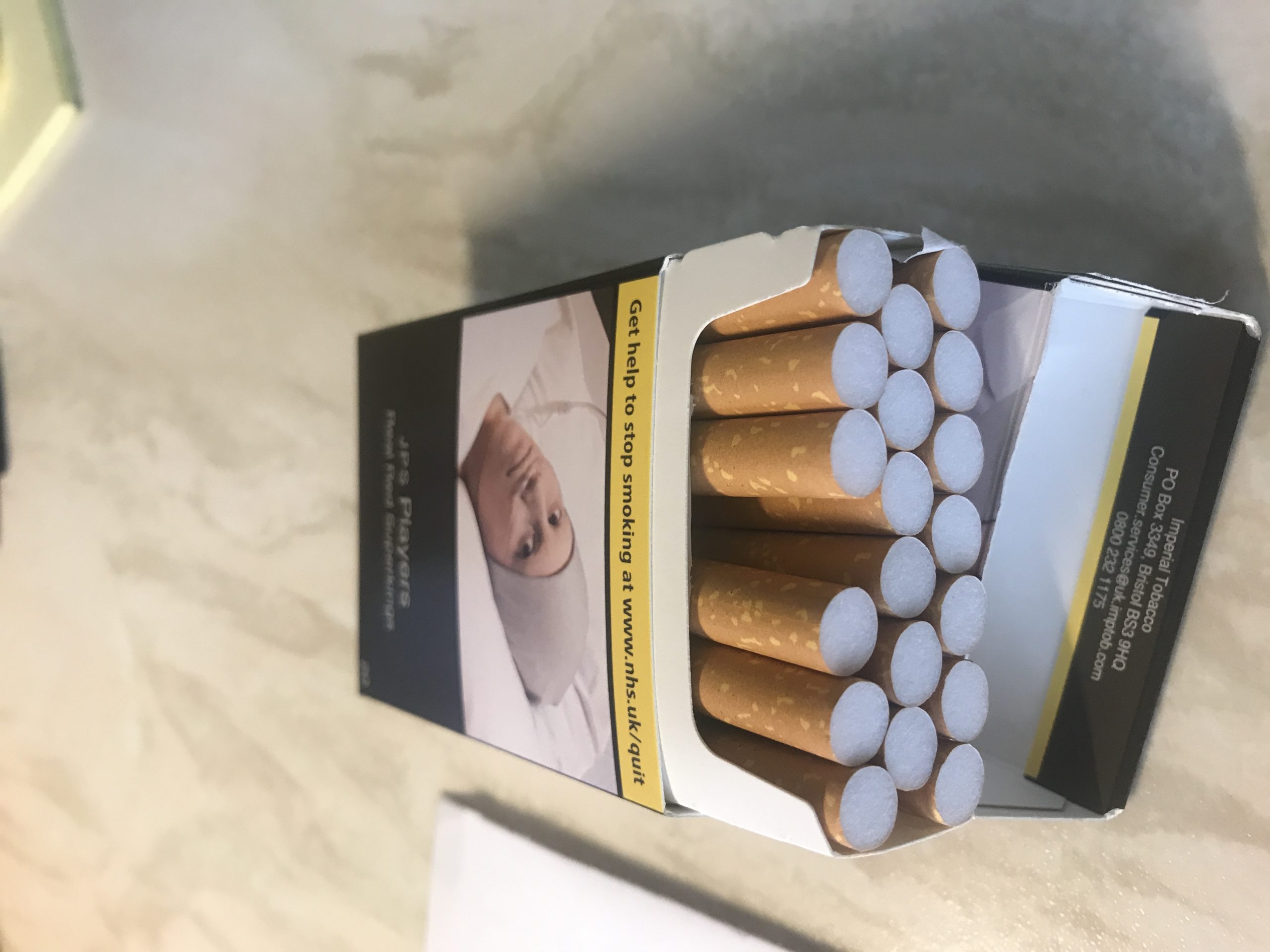 John Player Cigarettes complaint Description amount not as advertised