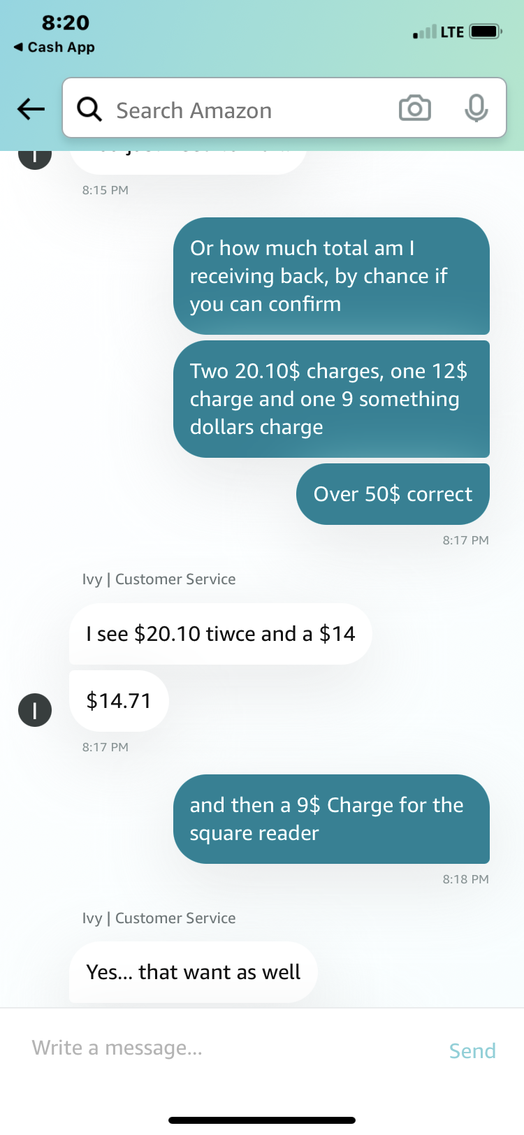 Cash App complaint Cash app kept 54$ Of my money