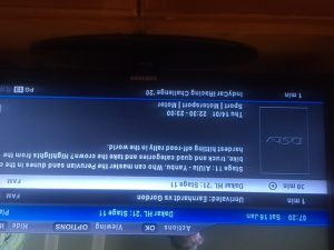 Incorrect information on channel