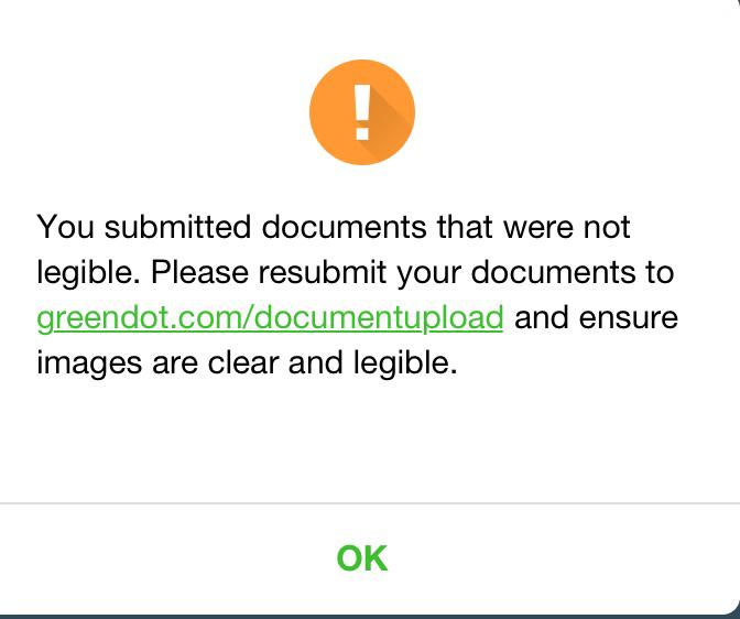 Green Dot Bank complaint My Greendot account was blocked