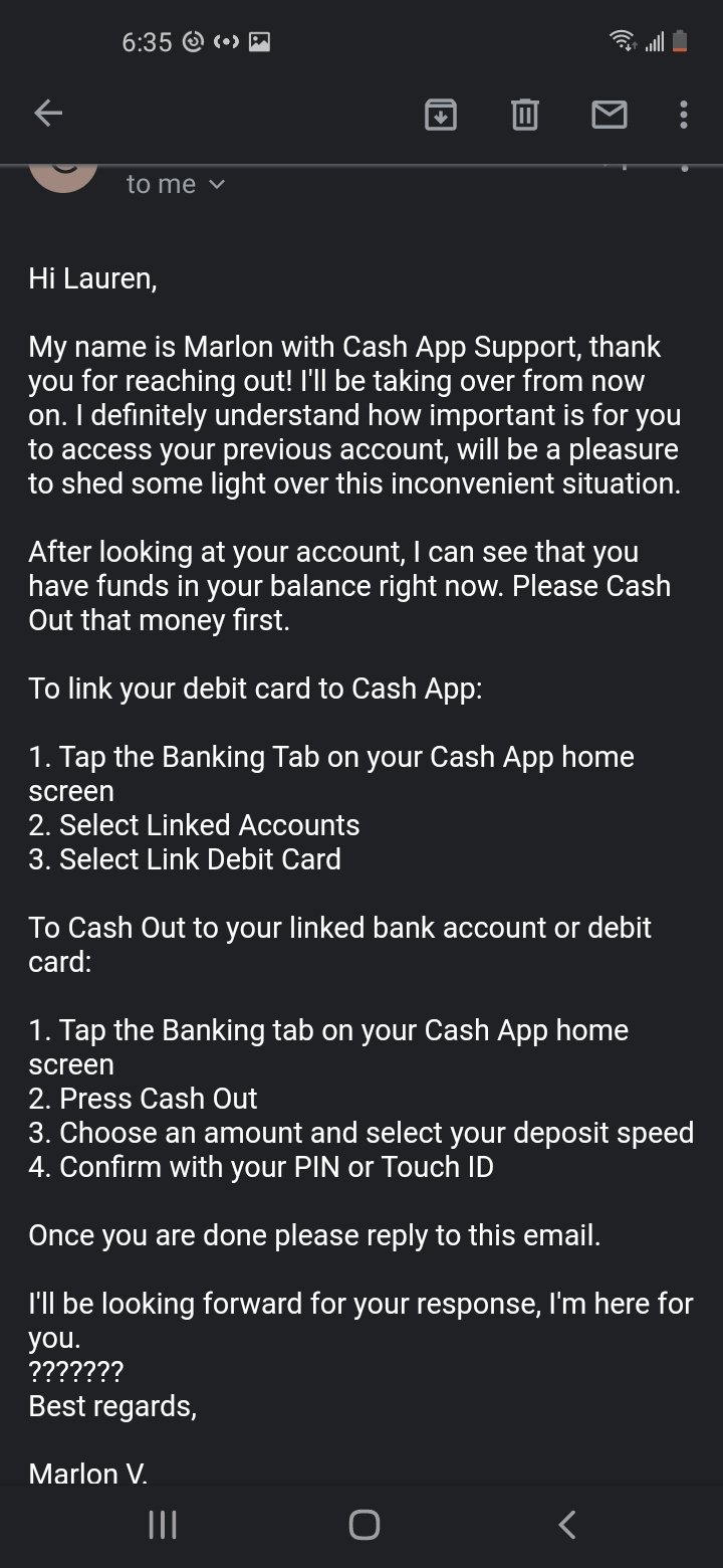 Cash App complaint They took my money