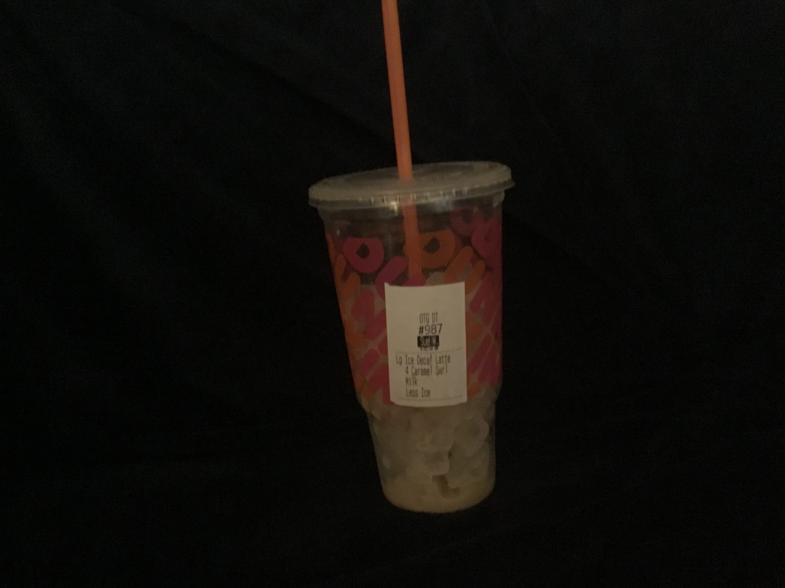 Dunkin Donuts complaint Less ice