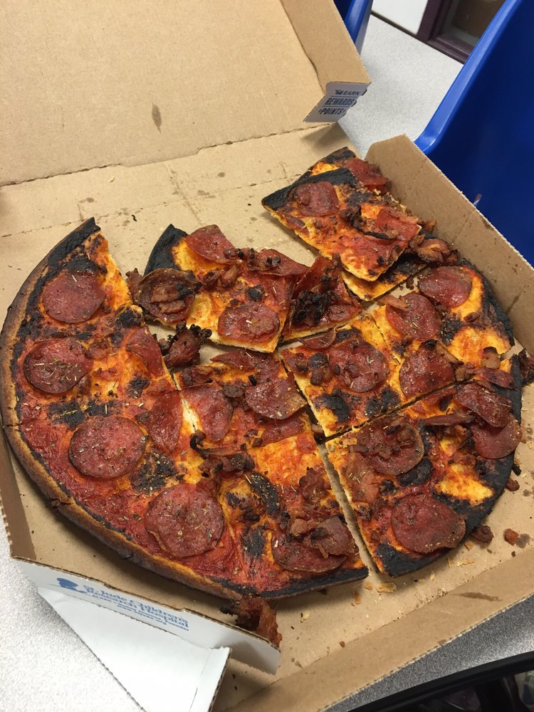Dominos Pizza complaint Burnt