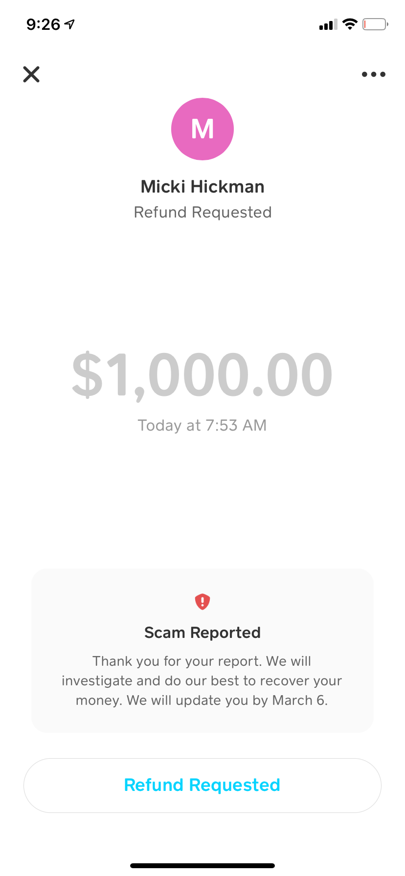 Cash App complaint CASH APP IS A BIG SCAM