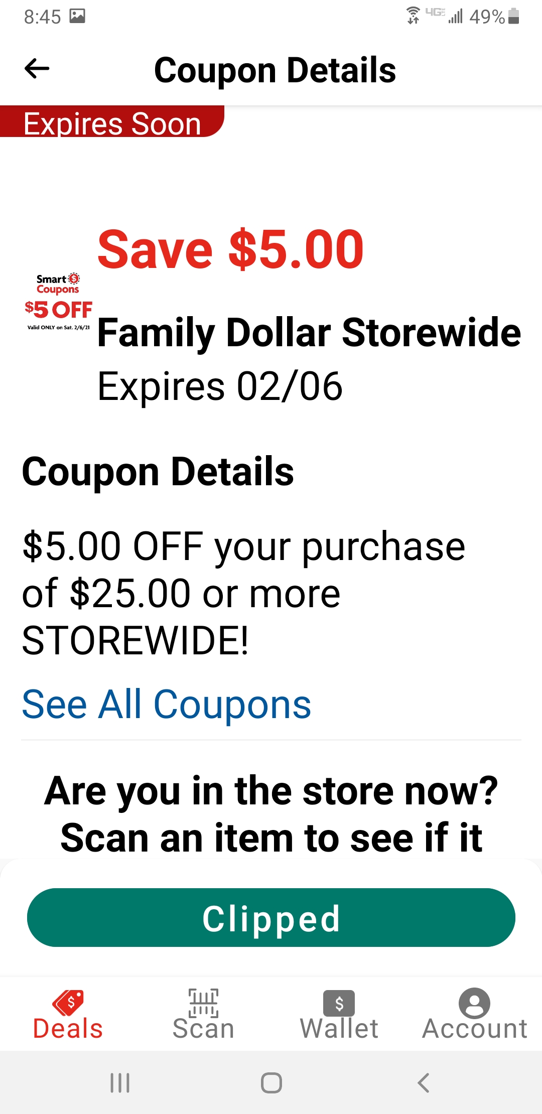 Family Dollar complaint Coupons