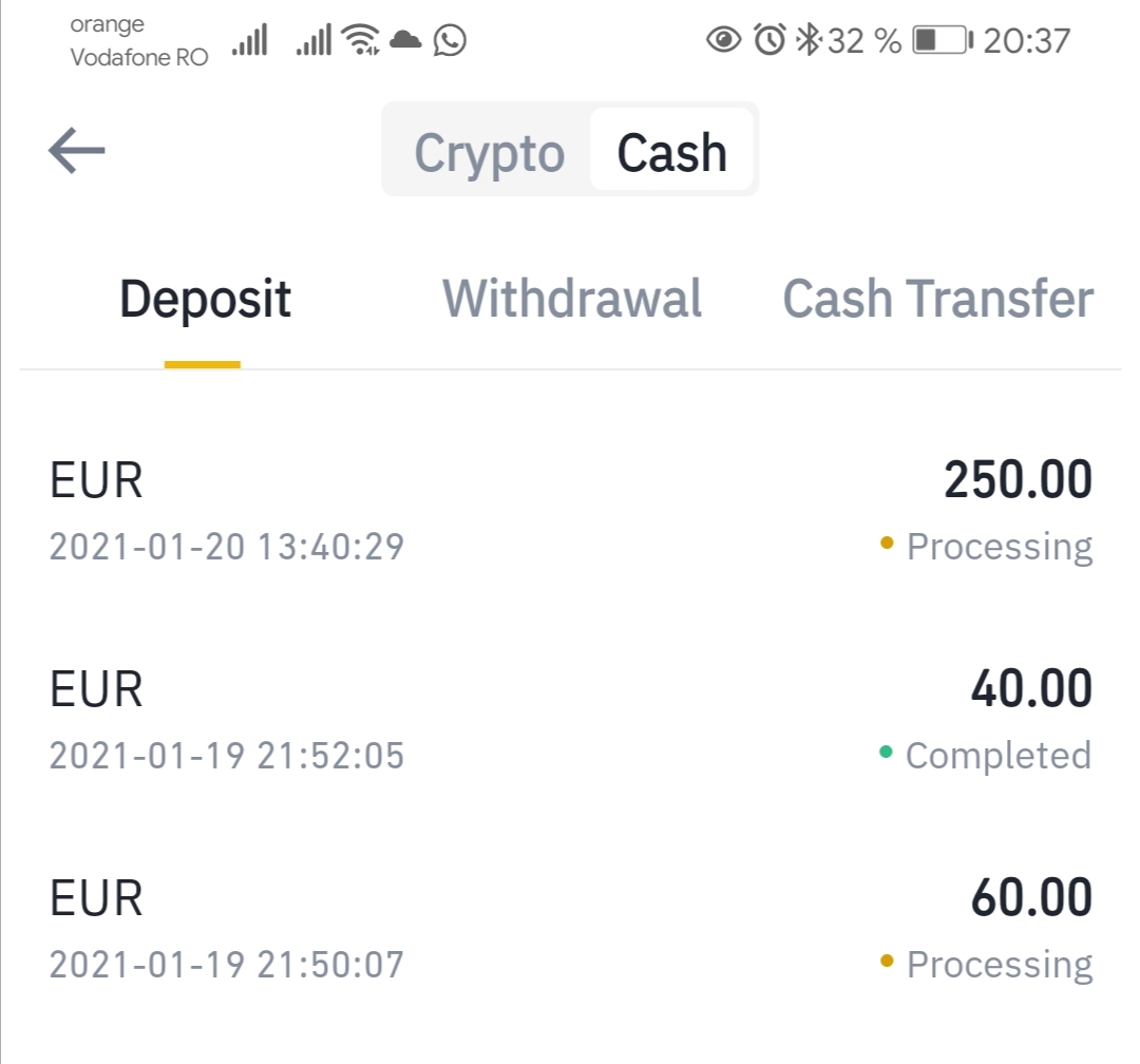 Binance complaint SEPA Bank Transfer not credited into my wallet.
