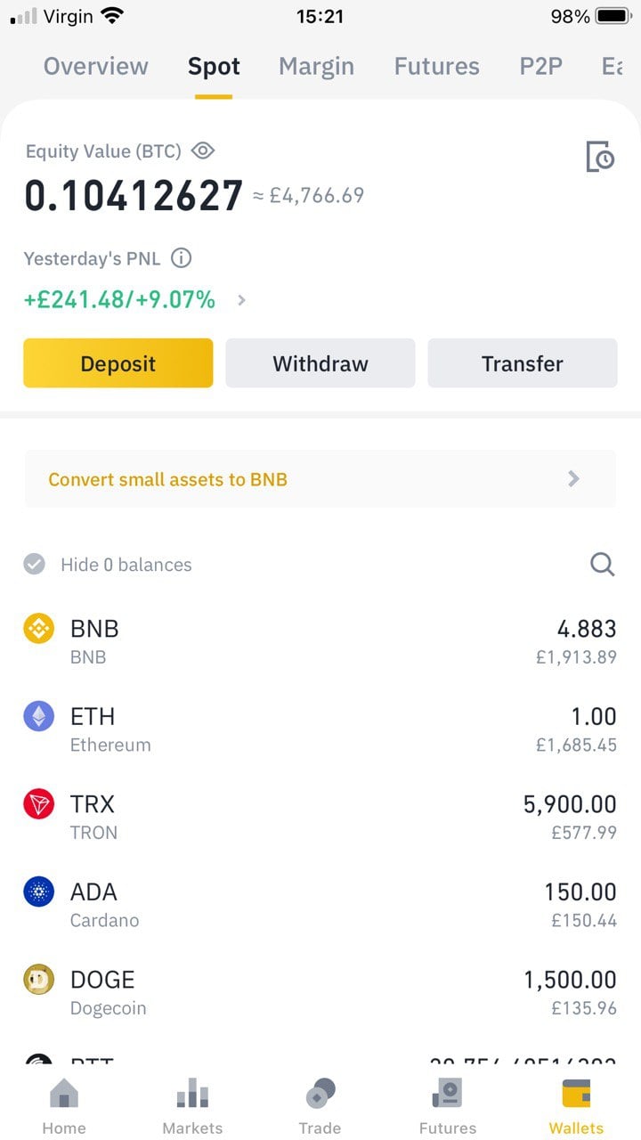 Binance complaint Over charge from bank account