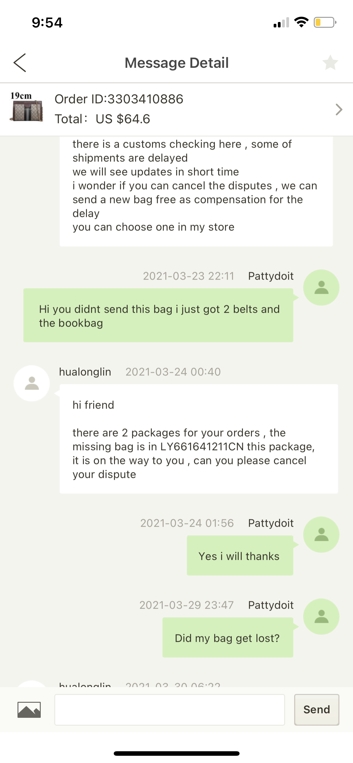 DHgate.com complaint Didn’t get my purchase