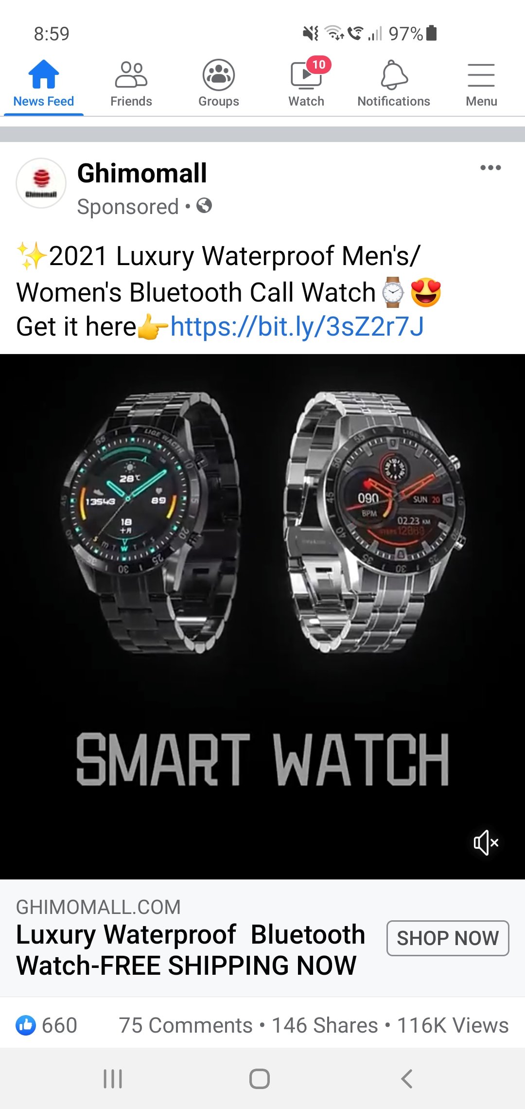 Wish complaint Wrong watch sent, and no charger even if I wanted to use the wrong watch.