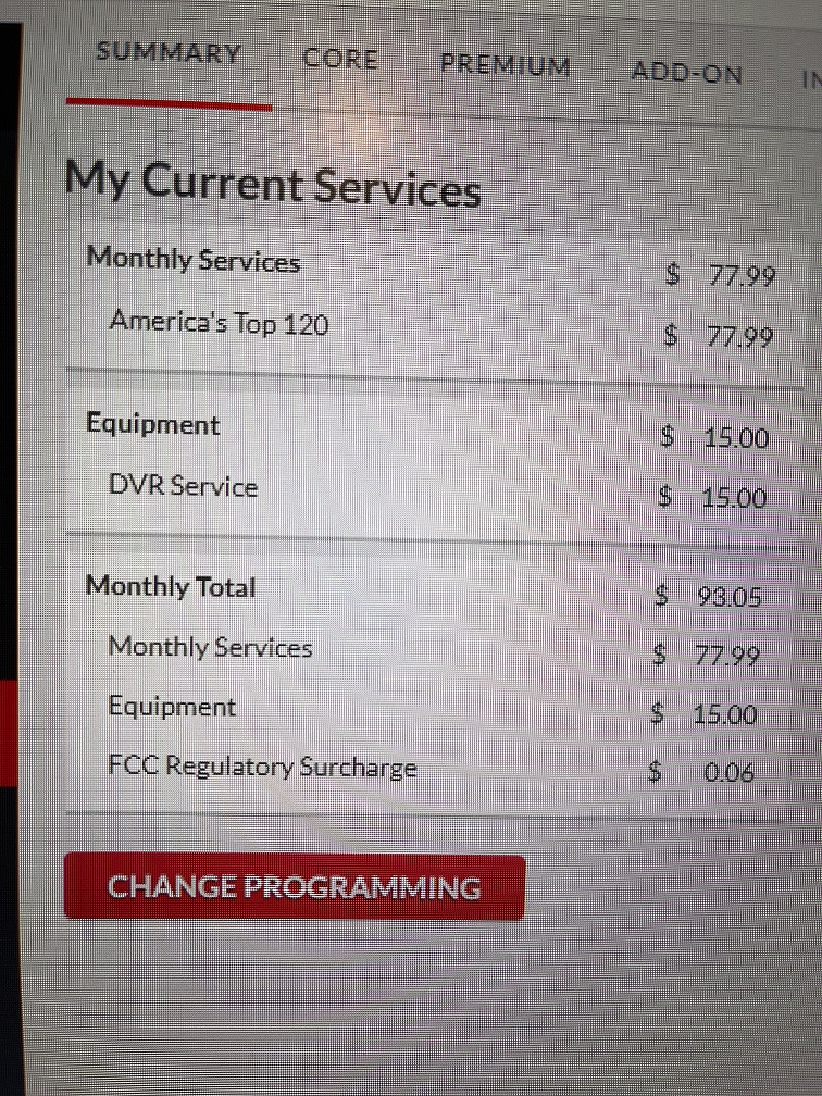 Dish Network complaint Advertised prices