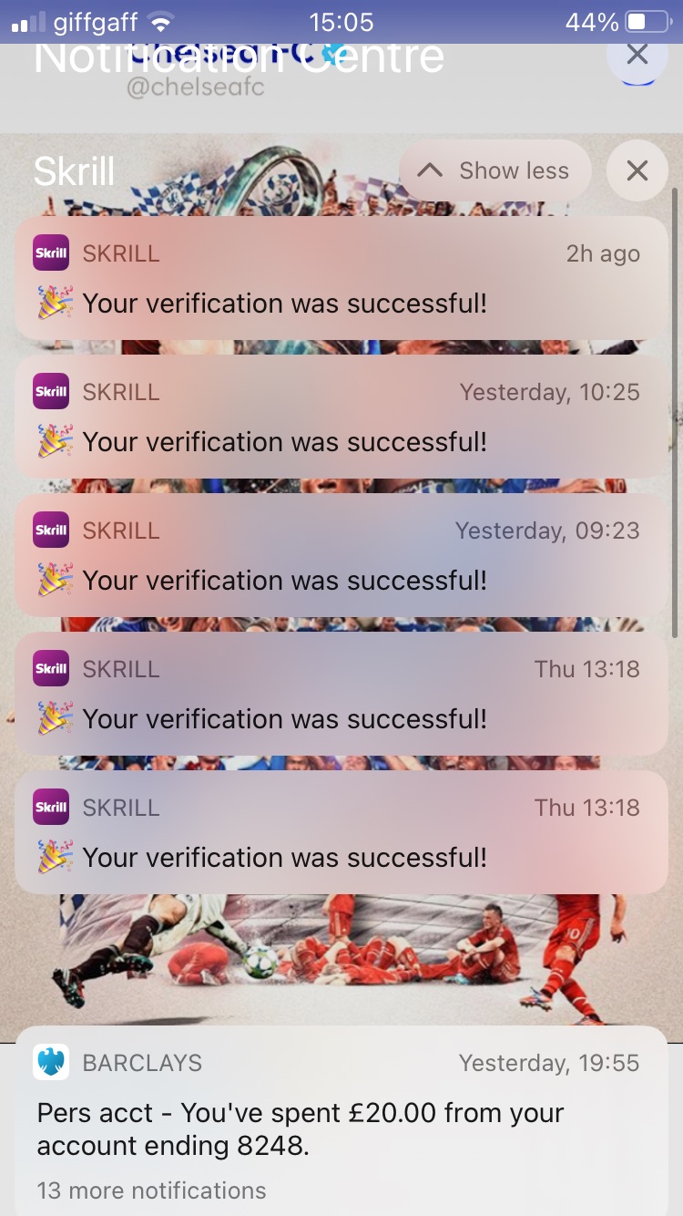 Skrill complaint Unable to verify because my account is locked