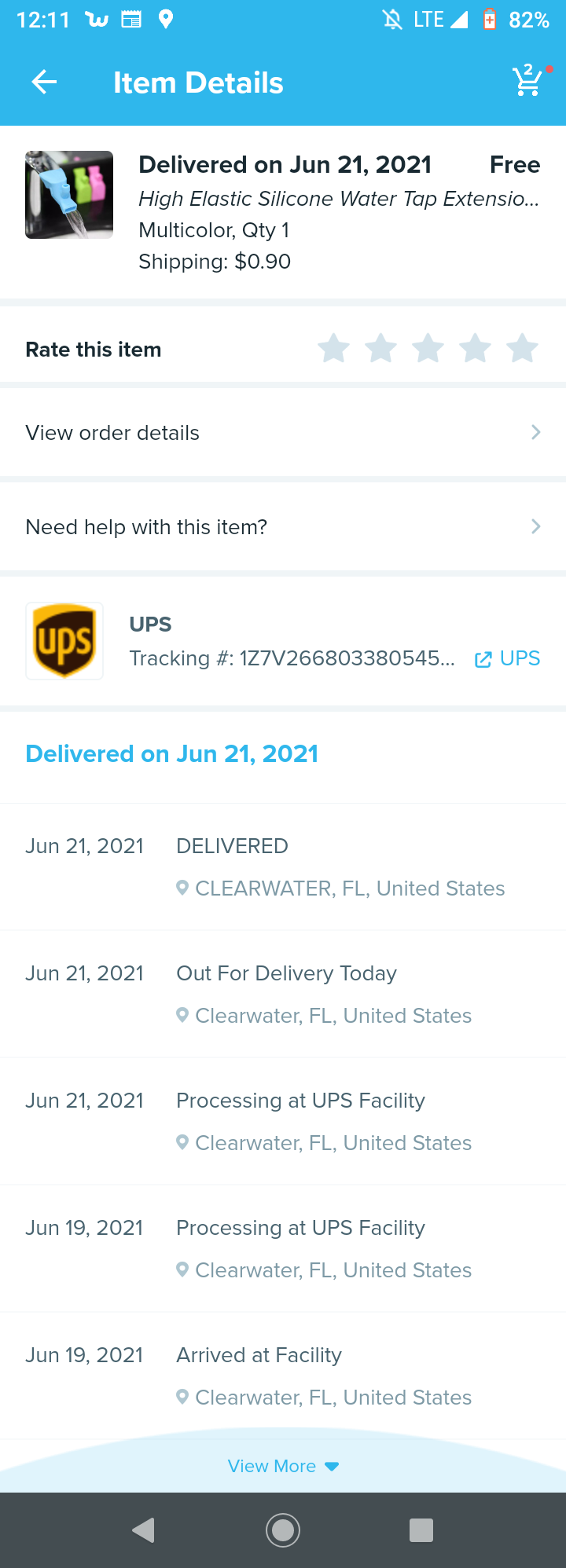 Wish complaint Package not delivered