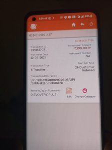 Amount debited yet subscribtion not start