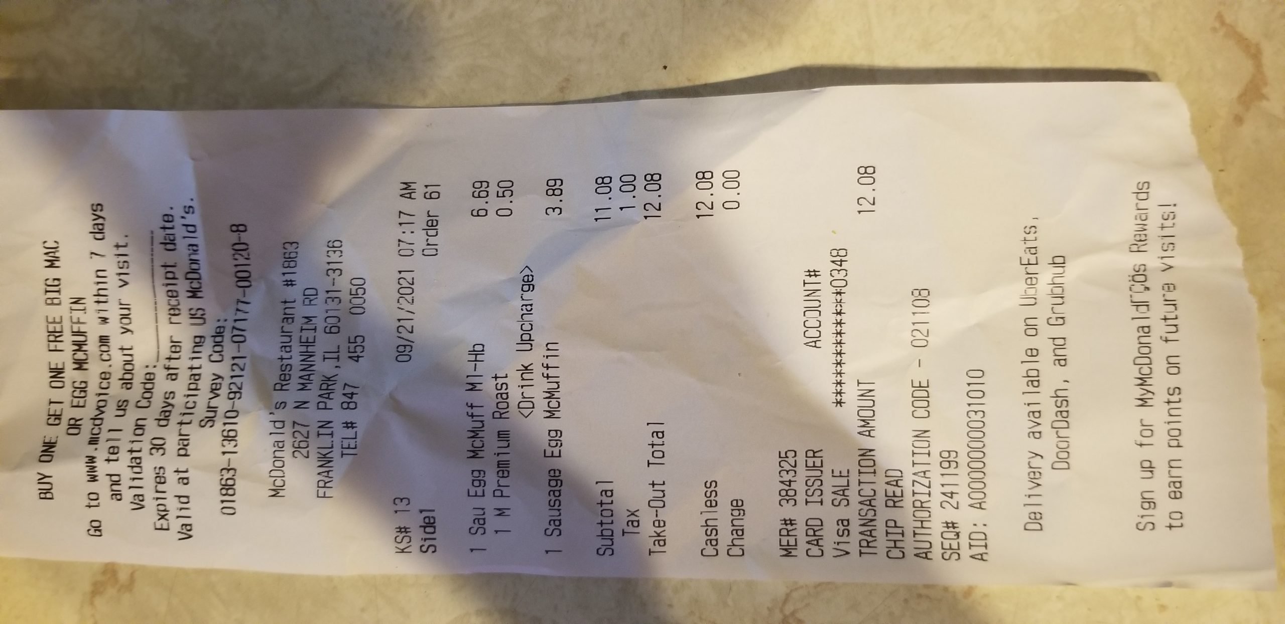 McDonalds complaint Meal deal
