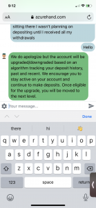 Delayed payment withdrawals not approved