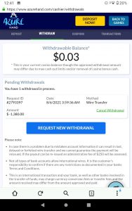 Non payment of winnings