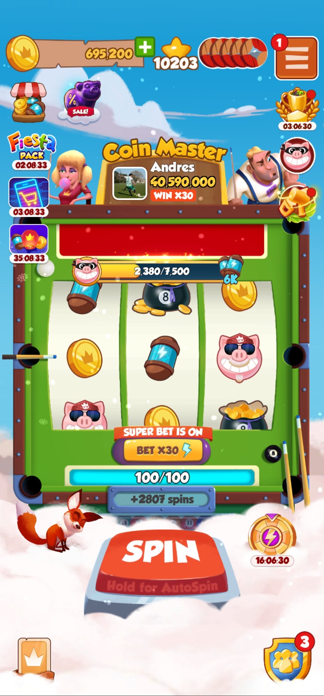 Coin Master complaint Missing spins
