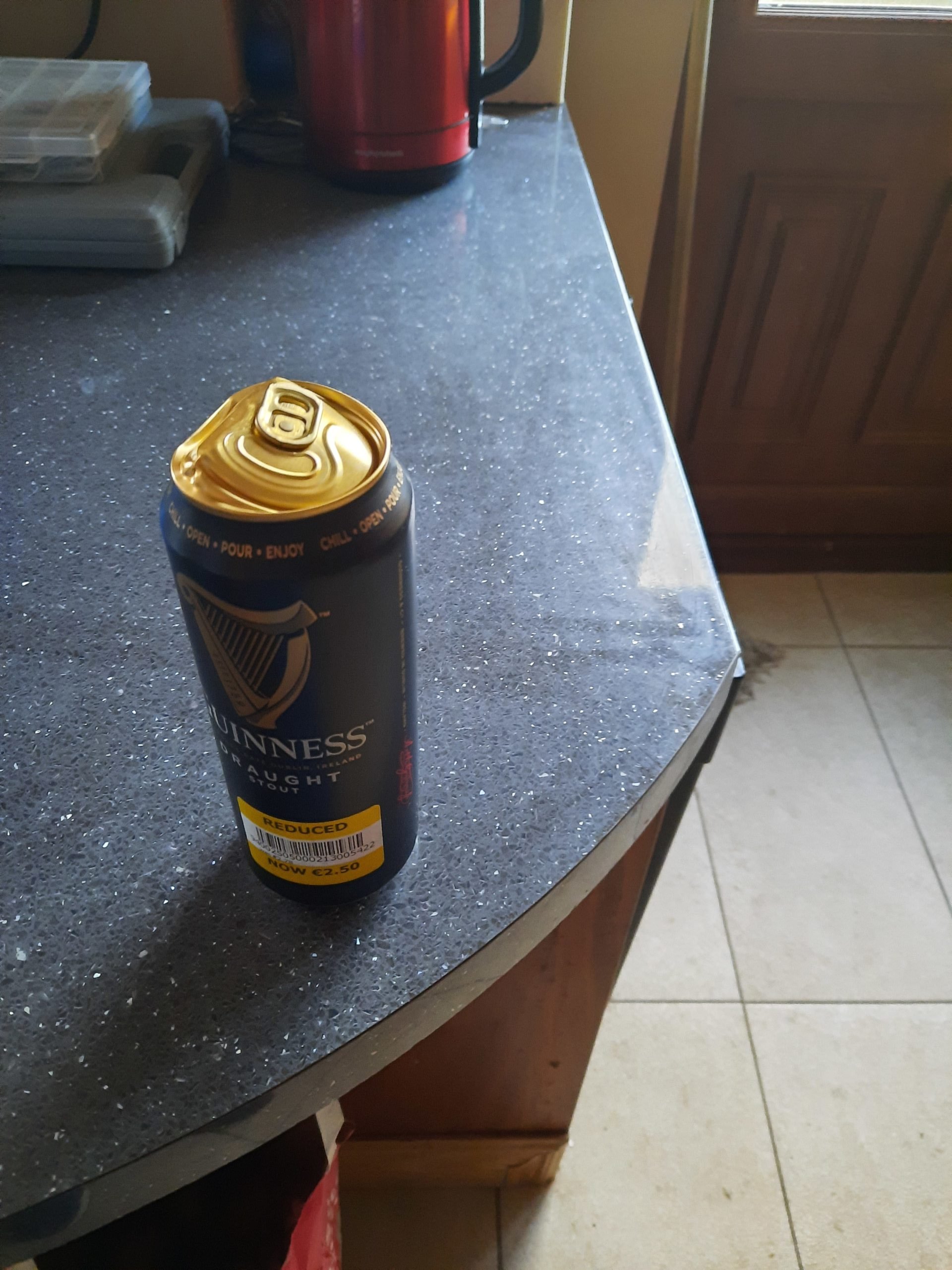 Guinness complaint Selling damaged Cans hidden in 8 packs.