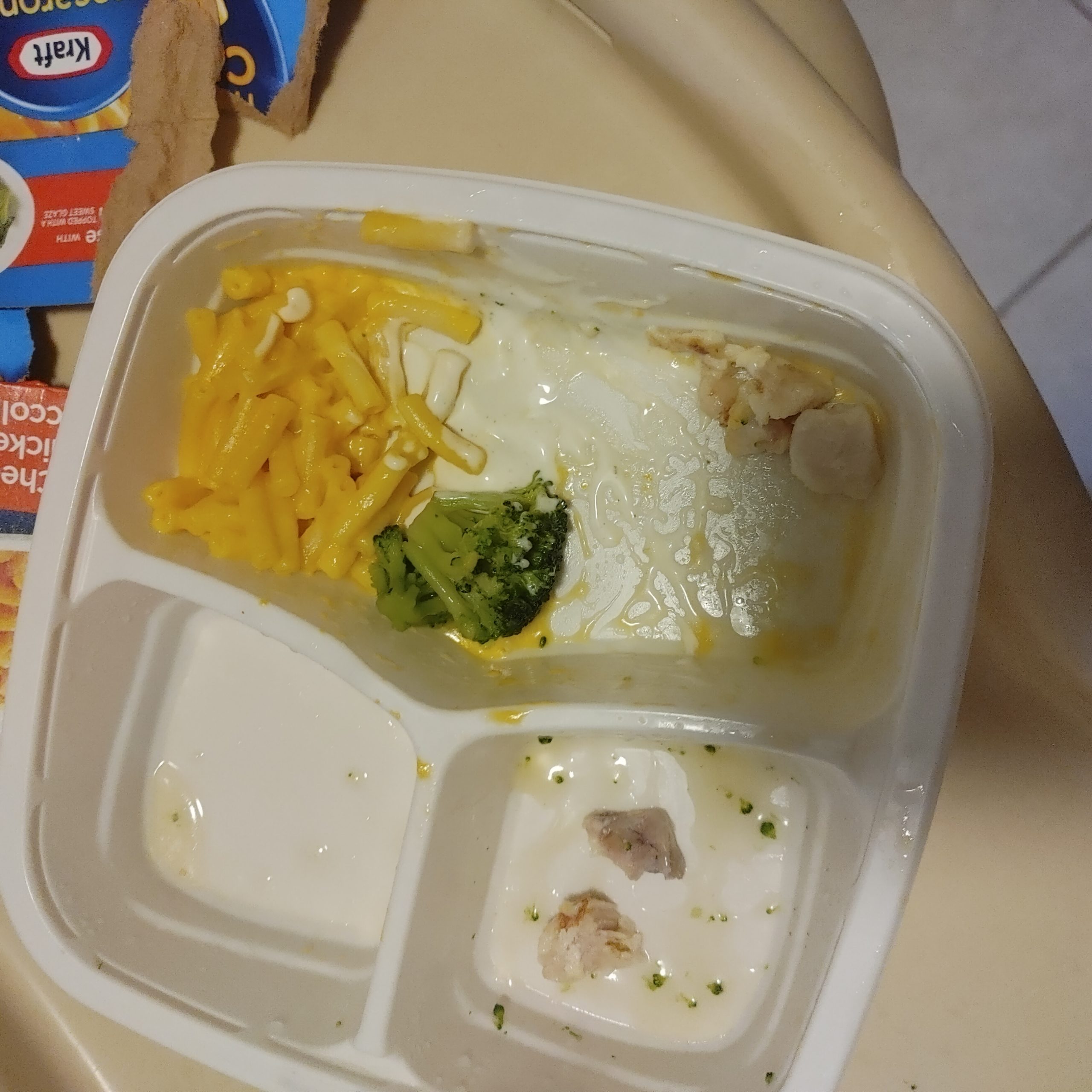 Kraft Mac & Cheese complaint Bone in frozen meal