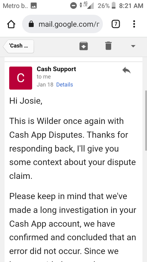 Cash App complaint Money stolen