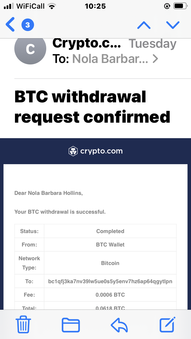 Crypto.com complaint My money