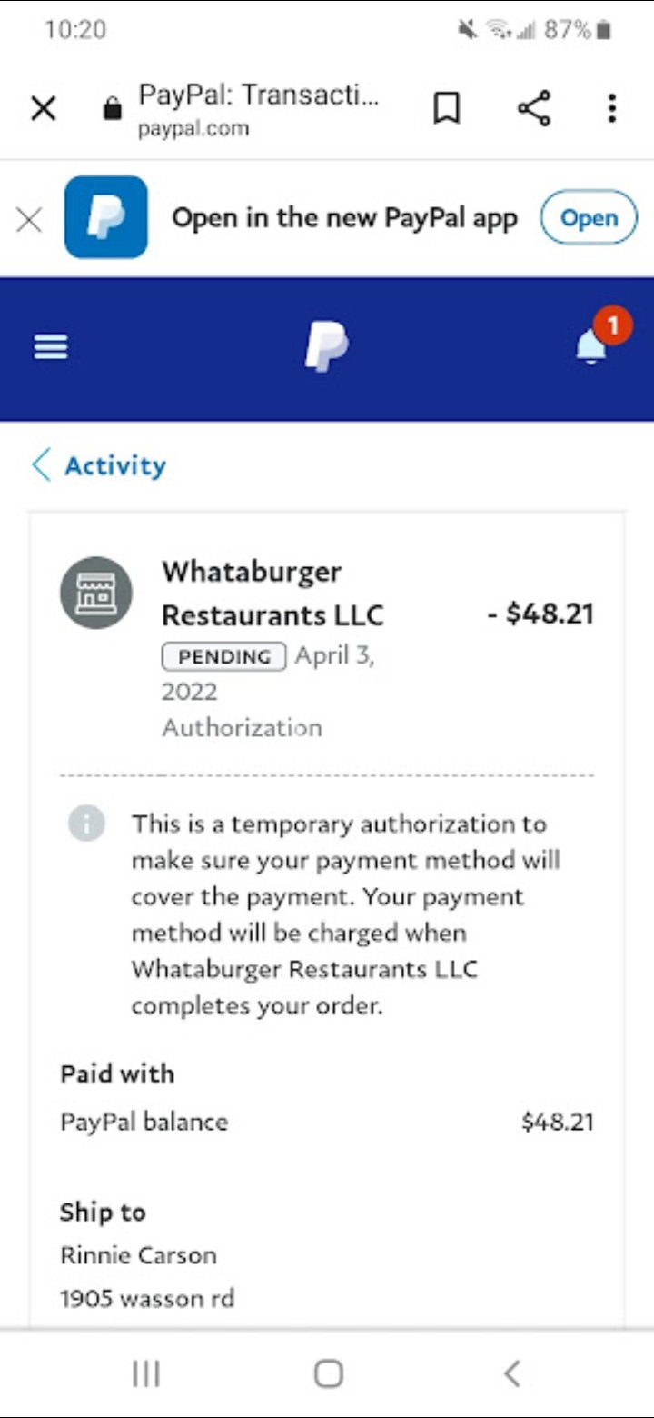 Whataburger complaint Ripped me off