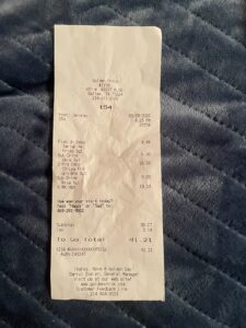 Manager refused to replace my food