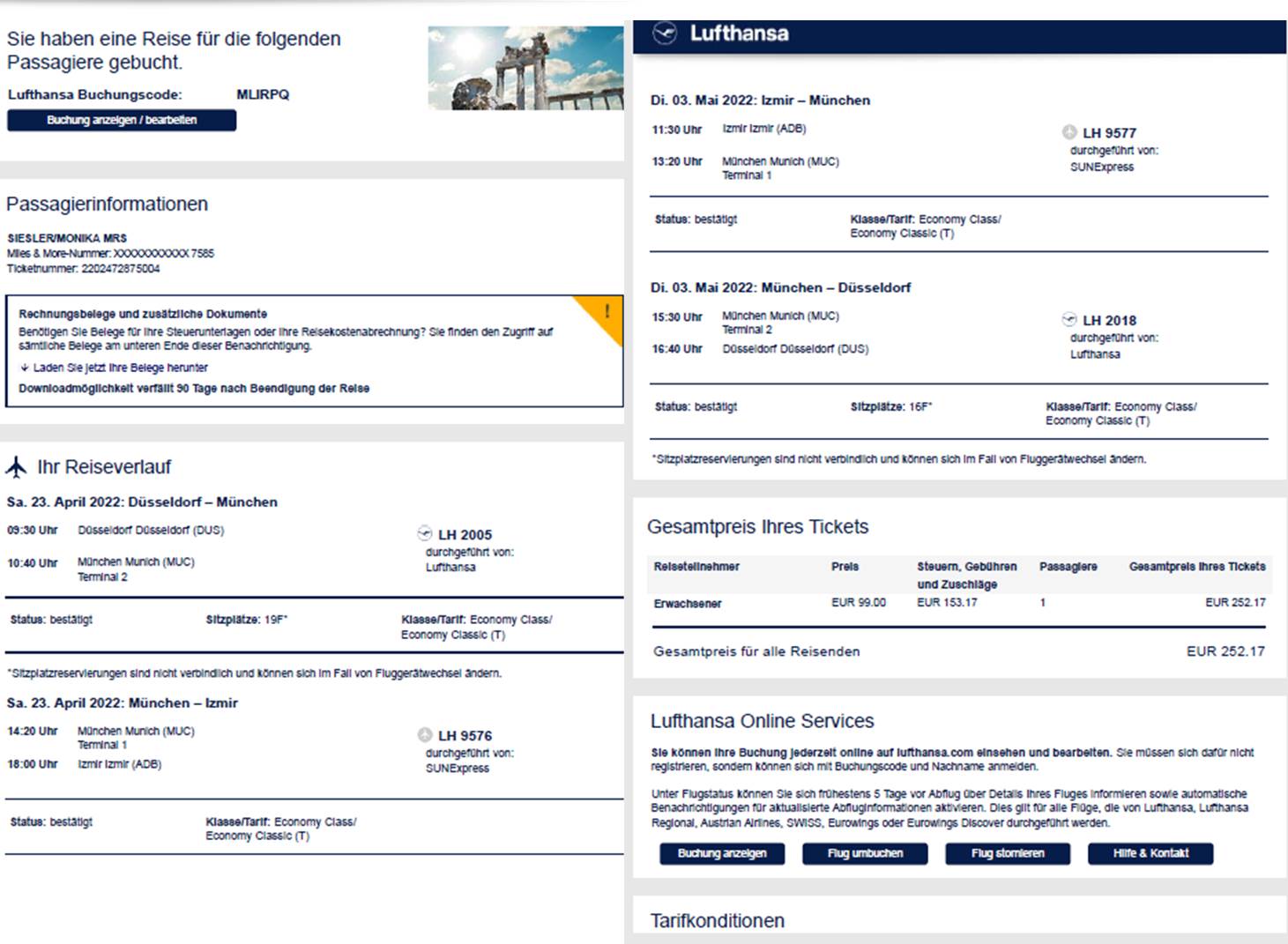Lufthansa complaint too expensive and too time consuming