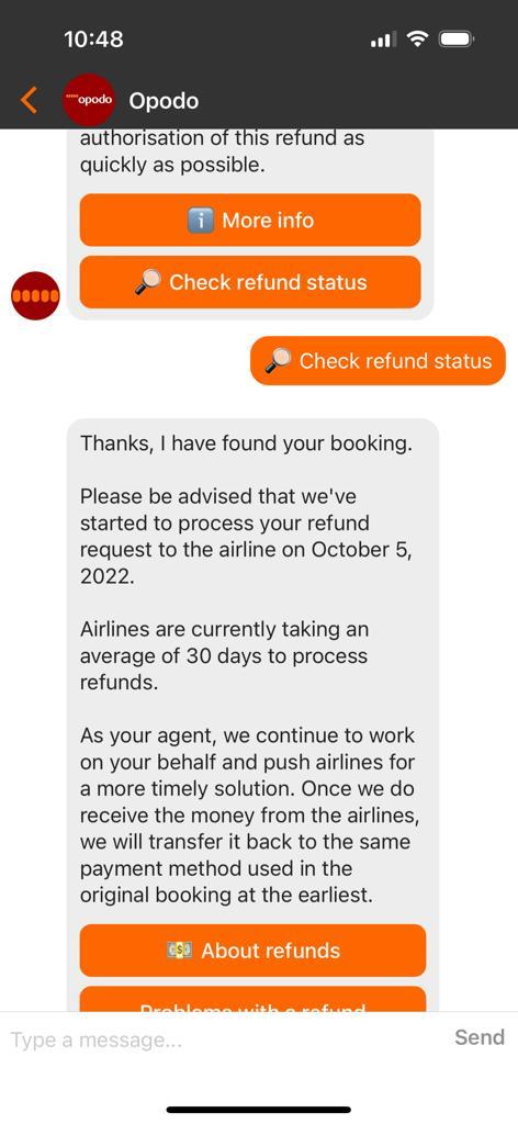 Refund is not provided