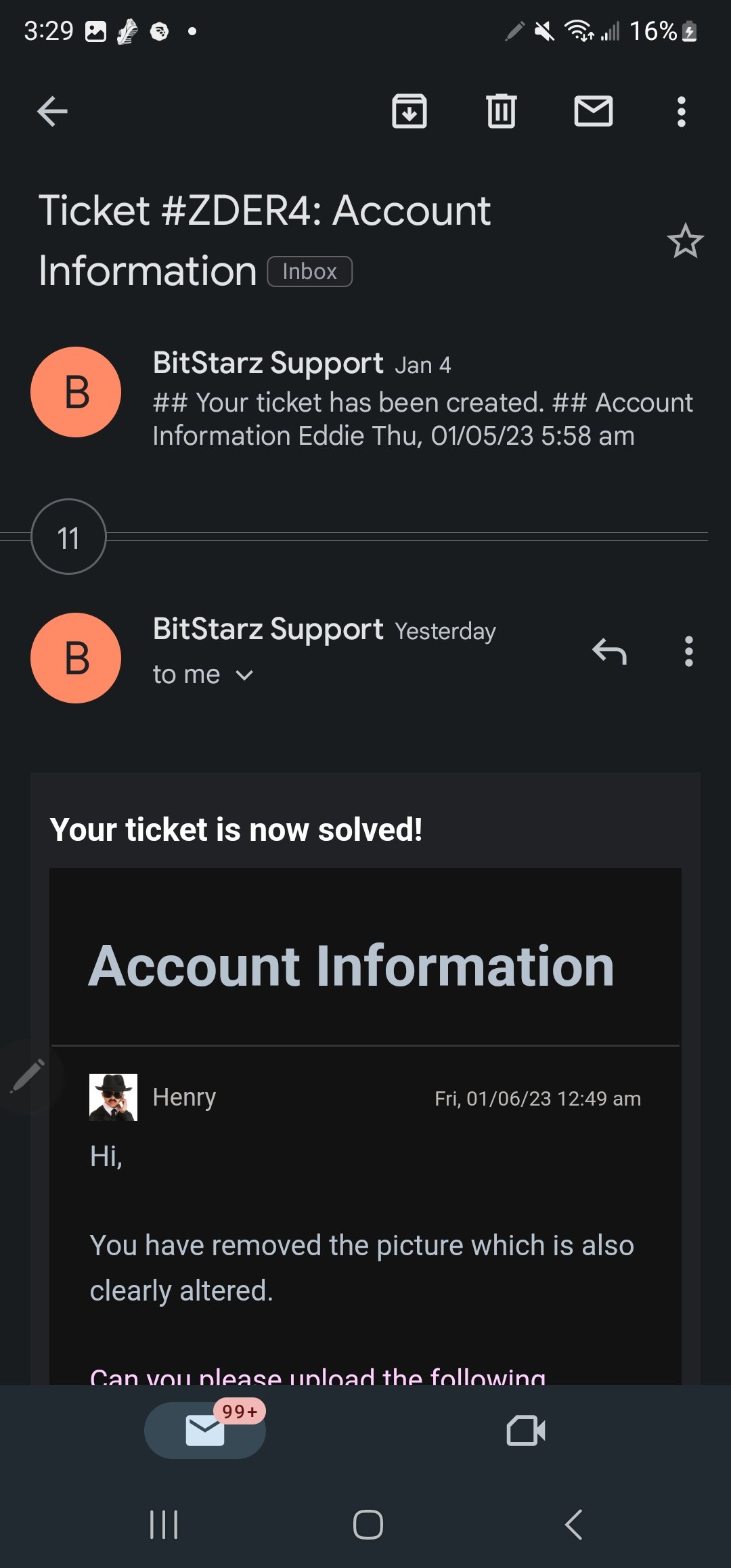 BitStarz complaint Stole my money