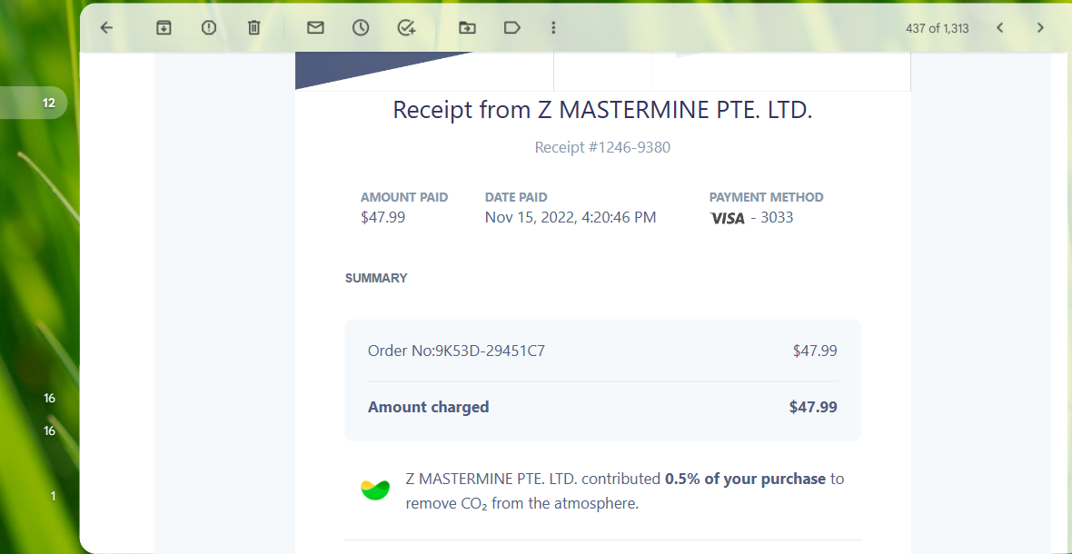 Z MASTERMINE PTE complaint I never received my product