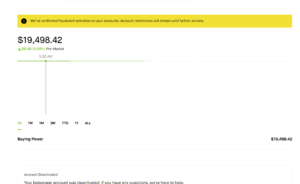 Account Locked and Amount locked