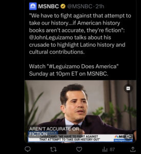 MSNBC spreads misinformation about founding of America