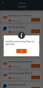 Won’t payout