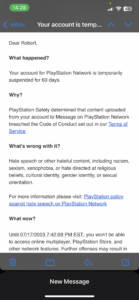 Banned for no reason