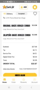 Wrong order