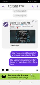 Getting cussed out and yelled at