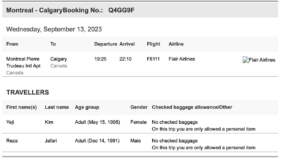 canceling the flight without letting me know