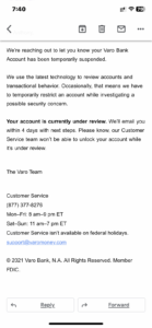 Account Frozen
