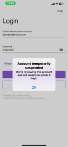Account Suspended