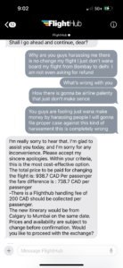 Unnecessary harassment and charger
