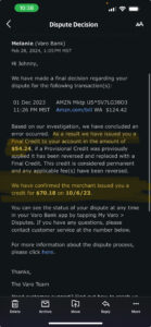 Refund isn’t accurate