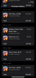 Unauthorized in app charges