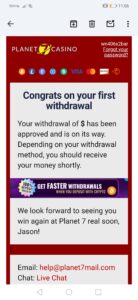 Approved withdrawal canceled