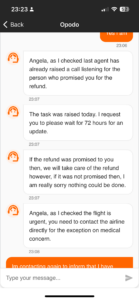 Refuse to contact the airline directly