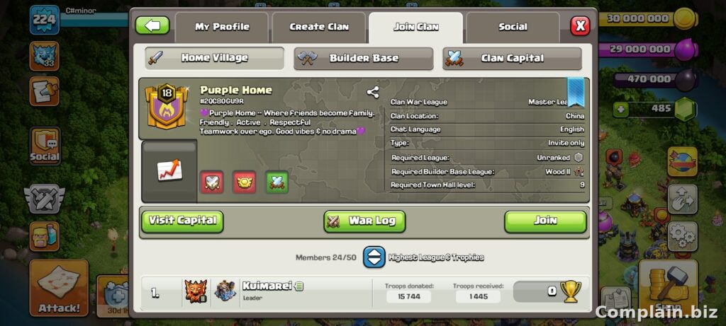 Evidence uploaded with this complaint about Supercell